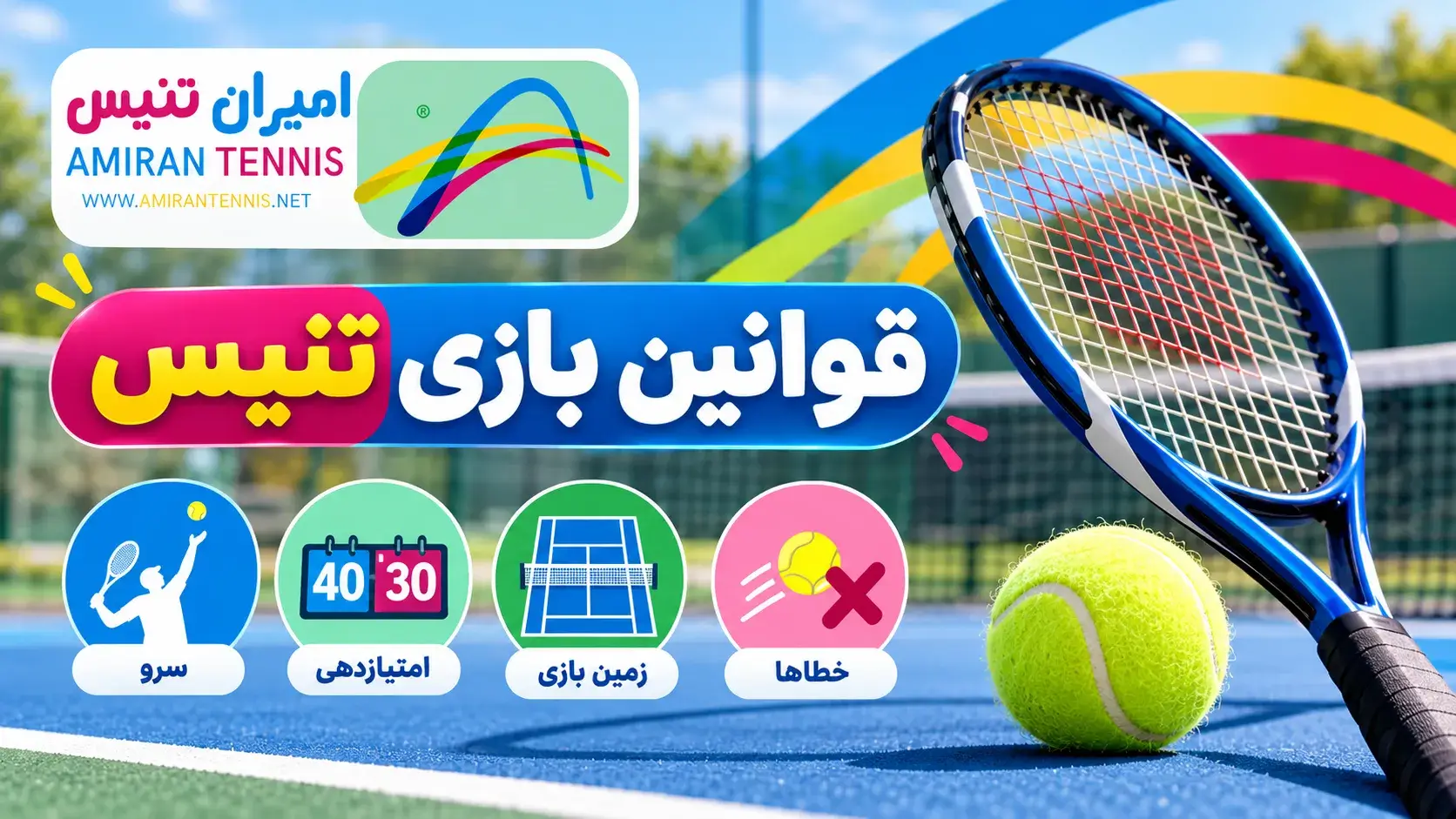 تصویر شاخص | قوانین بازی تنیس